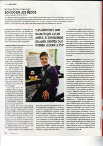 Recorte de prensa (El País): «Sonido en los dedos»