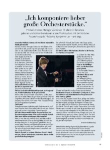 Recorte de prensa (crescendo): Entrevista a Michael Andreas en la revista crescendo